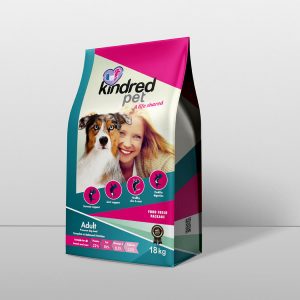 kindred pet adult dog food 18kg bag